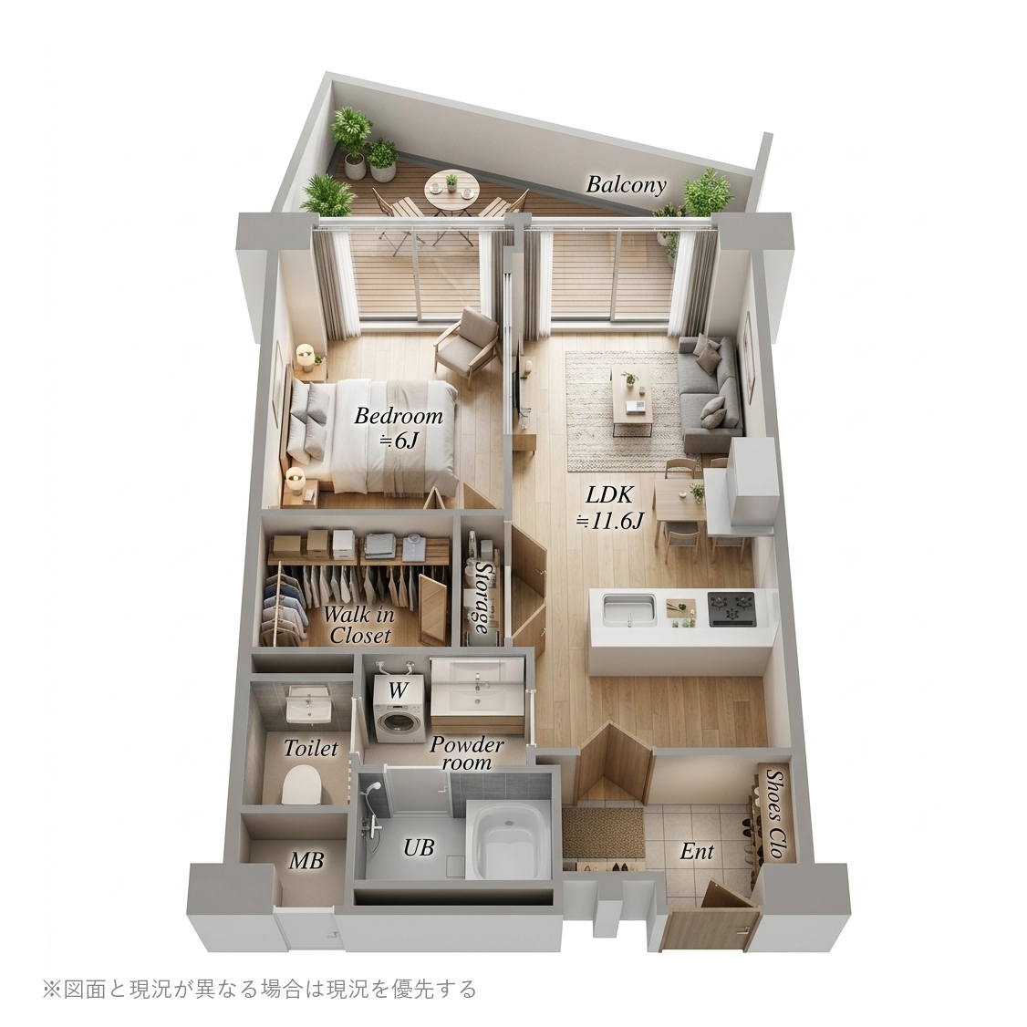 Current 3D floor plan